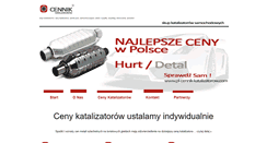 Desktop Screenshot of pl-cennik-katalizatorow.com