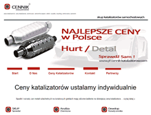 Tablet Screenshot of pl-cennik-katalizatorow.com